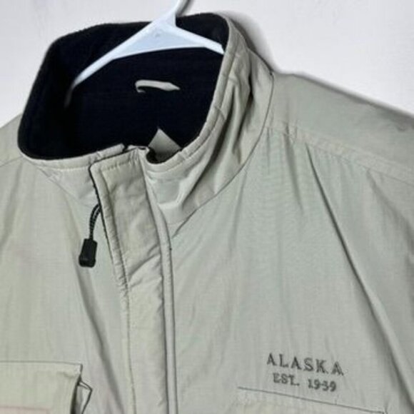 Arctic Image Nylon Fleece LIned Outdoor Utility Vest Mens L Alaska Warm Hiking - Picture 5 of 11